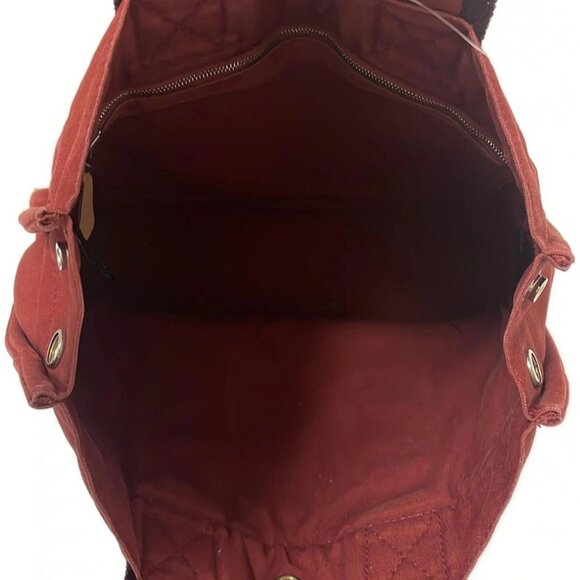 Auth HERMES Fourre Tout Tote PM - Bordeaux Canvas None Tote Bag - Picture 7 of 11